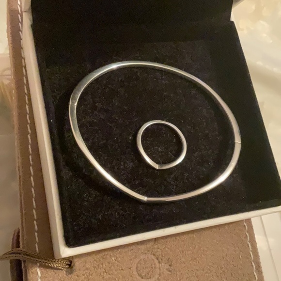 Pandora wishbone bracelet and ring - Picture 2 of 2